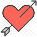 Heart Arrow Heart Love Icon