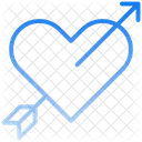 Heart Arrow Heart Love Icon