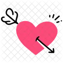 Arrow Heart Love Icon