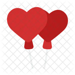 Heart balloons  Icon