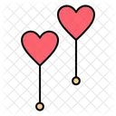 Heart balloons  Icon