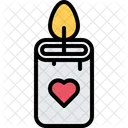 Heart Candle  Icon