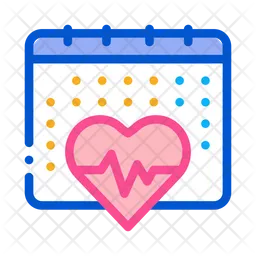 Heart Cardio Calendar  Icon