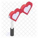 Heart Glasses Party Icon