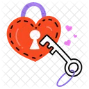 Heart Key  Icon