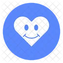 Heart Shape Emoji Happy Emoticons Happy Face Icon