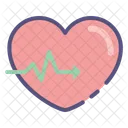 Heartbeat Love Heart Icon