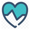 Heartbeat Pulse Heart Icon