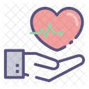 Heartbeat Love Heart Icon