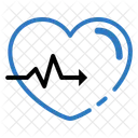 Heartbeat Love Heart Icon