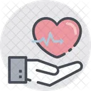 Heartbeat Love Heart Icon