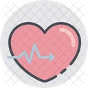 Heartbeat Love Heart Icon