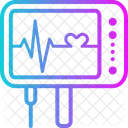 心拍モニター、心電図装置、心電図 アイコン