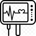 心拍モニター、心電図装置、心電図 アイコン