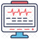 心電図、心電図モニター、脈拍数 アイコン