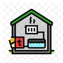 Heating System Biomass Icon