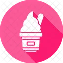 Helado Letreros De Neon Frio Icono