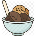 Helado de chocolate  Icono