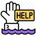 Help Drowning Hand Gesture 아이콘