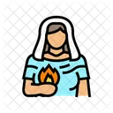 Hestia Greek God Icon