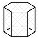 3 D Hexagonal Prism Shape Symbol