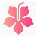 Hibiscus Flower Botanical Icon