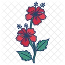 Hibiscus Flower Blossom Icon