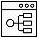 Hierarchy Site Map Website アイコン