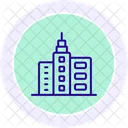 High Rise Building Line Icon Icon