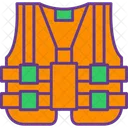 High Visibility Vest Life Jacket Icon