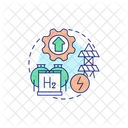 Hydrogen Electrolysis Energy Icon