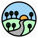 Hill Nature Mountain Icon