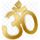 Gold Grunge Religion Icon Icon