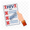 Hiv task list in hand  Icon