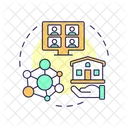 Hoa Home Owner Association Administrative Support Icon