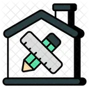 Blueprint Home Design House Map Icon