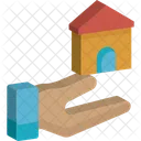 Home With Moon Moon House Icon