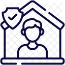 자택 격리 오염 집에 머물다 아이콘