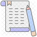 Homework Lineal Color Icon Icon