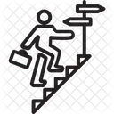 Croissance De Lhomme Daffaires Croissance Des Employes Croissance De Lhomme Icône