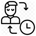 Horaire Quotidien De Lhomme Gestion Du Temps Gestion Du Temps De Lhomme Icône