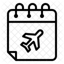 Horario De Voo Calendario Data Ícone