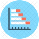 Horizontal Graph Histogram Icon