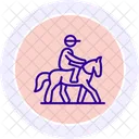 Horse Riding Sport Icon