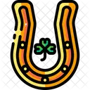 Horseshoes Saint Patricks Day Shamrock Icon