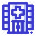 Hospital Building Location Icon