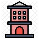 Apartment Building Office Icon Icon