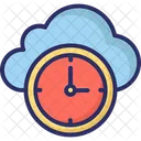 Cloud Clock Cloud Computing Schedule Icon