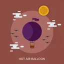 Hot Air Balloon Icon