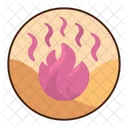 Hot Desert Sand Desert Barren Area Icon